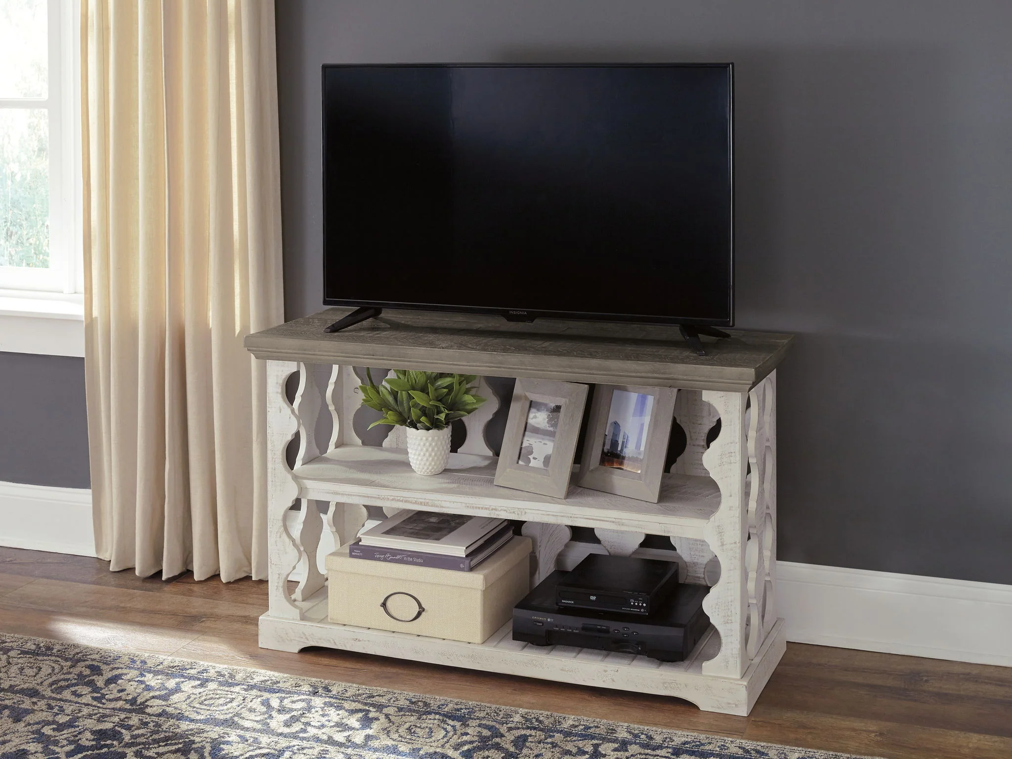 6561-havalance-console-sofa-table-gray-white-5.webp Havalance - Console Sofa Table - Gray / White