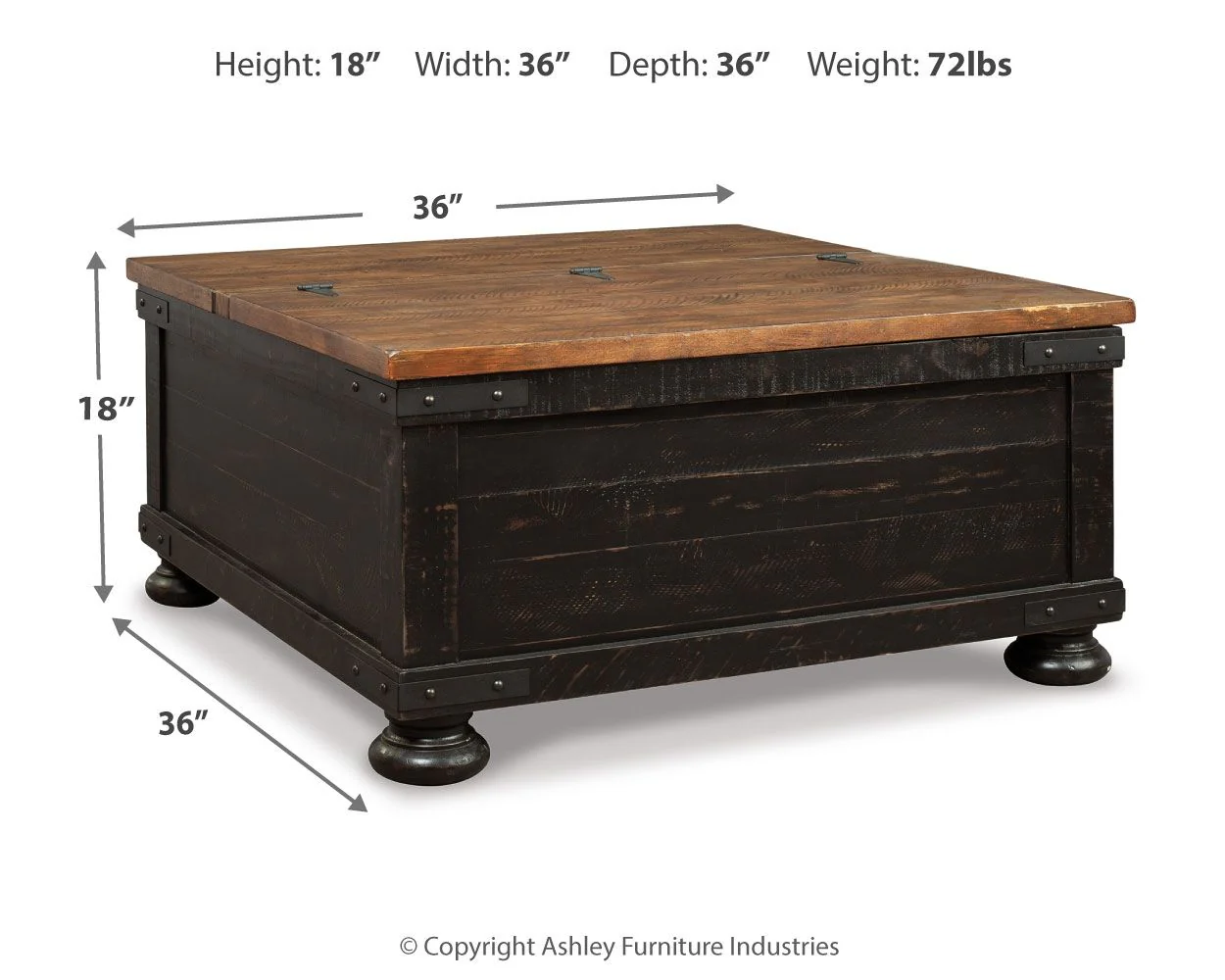 6563-valebeck-lift-top-cocktail-table-black-brown-6.webp Valebeck - Lift Top Cocktail Table - Black / Brown
