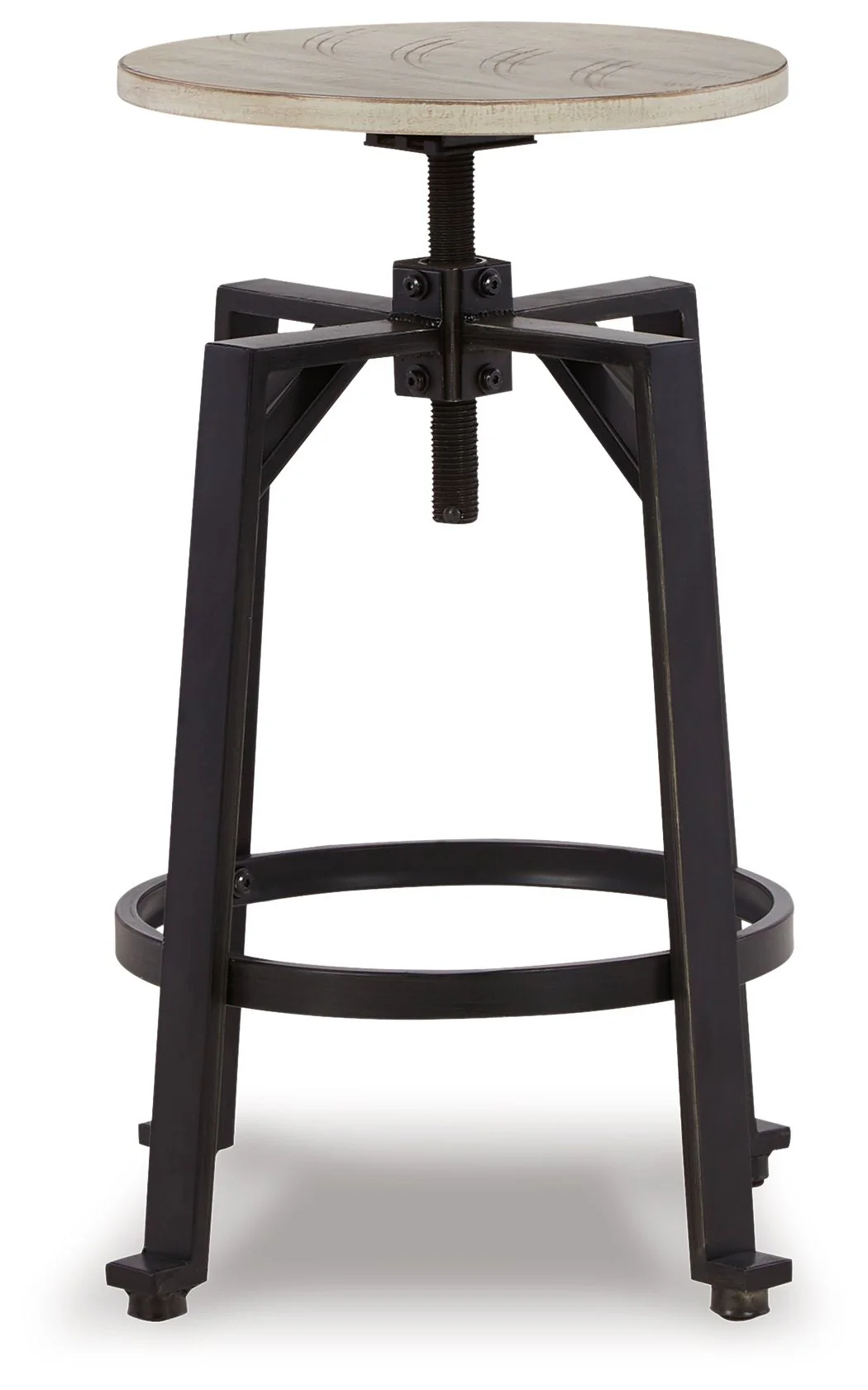 6565-karisslyn-swivel-stool-set-of-2-whitewash-black-4.webp Karisslyn - Swivel Stool (Set of 2) - Whitewash / Black