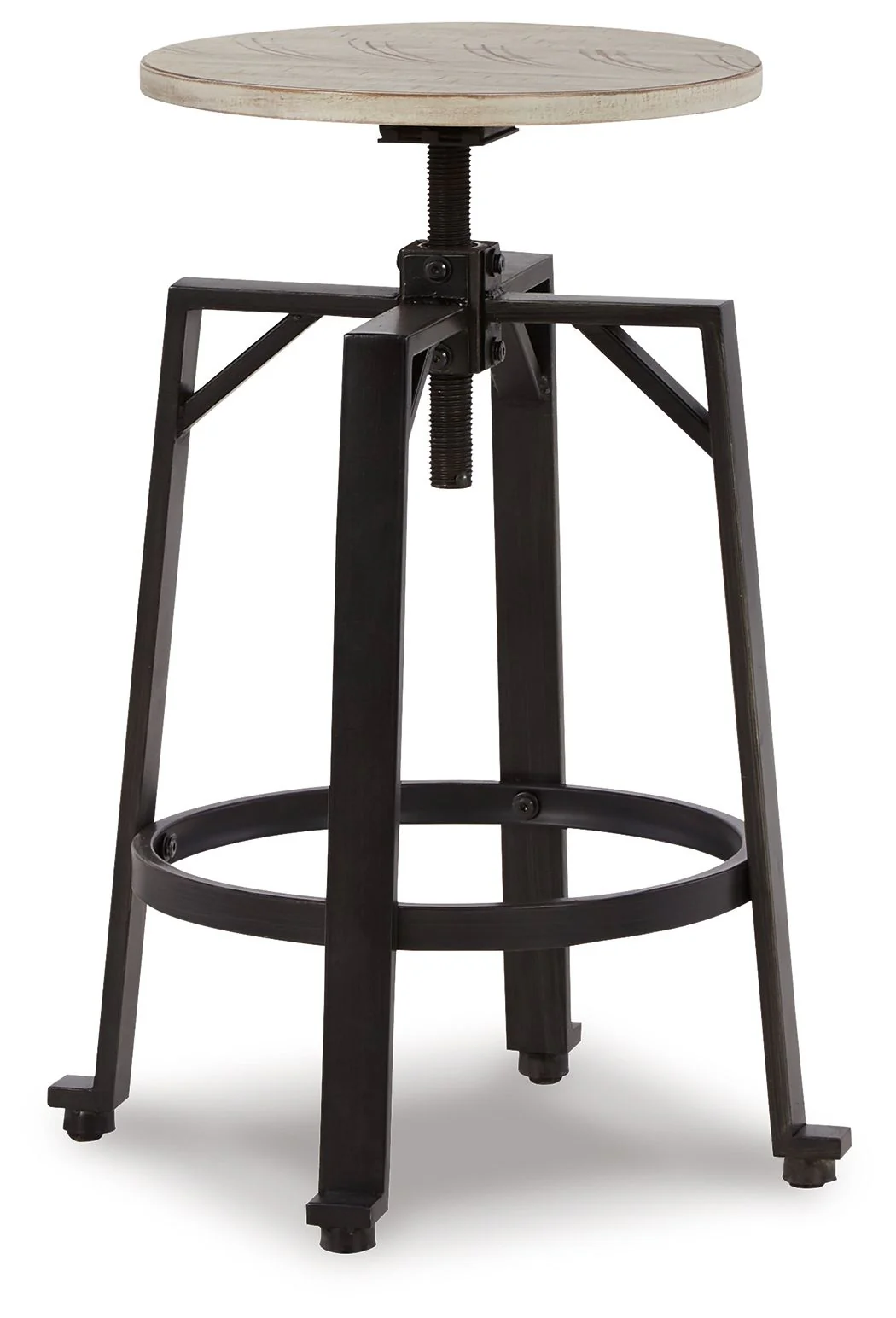 6565-karisslyn-swivel-stool-set-of-2-whitewash-black-6.webp Karisslyn - Swivel Stool (Set of 2) - Whitewash / Black