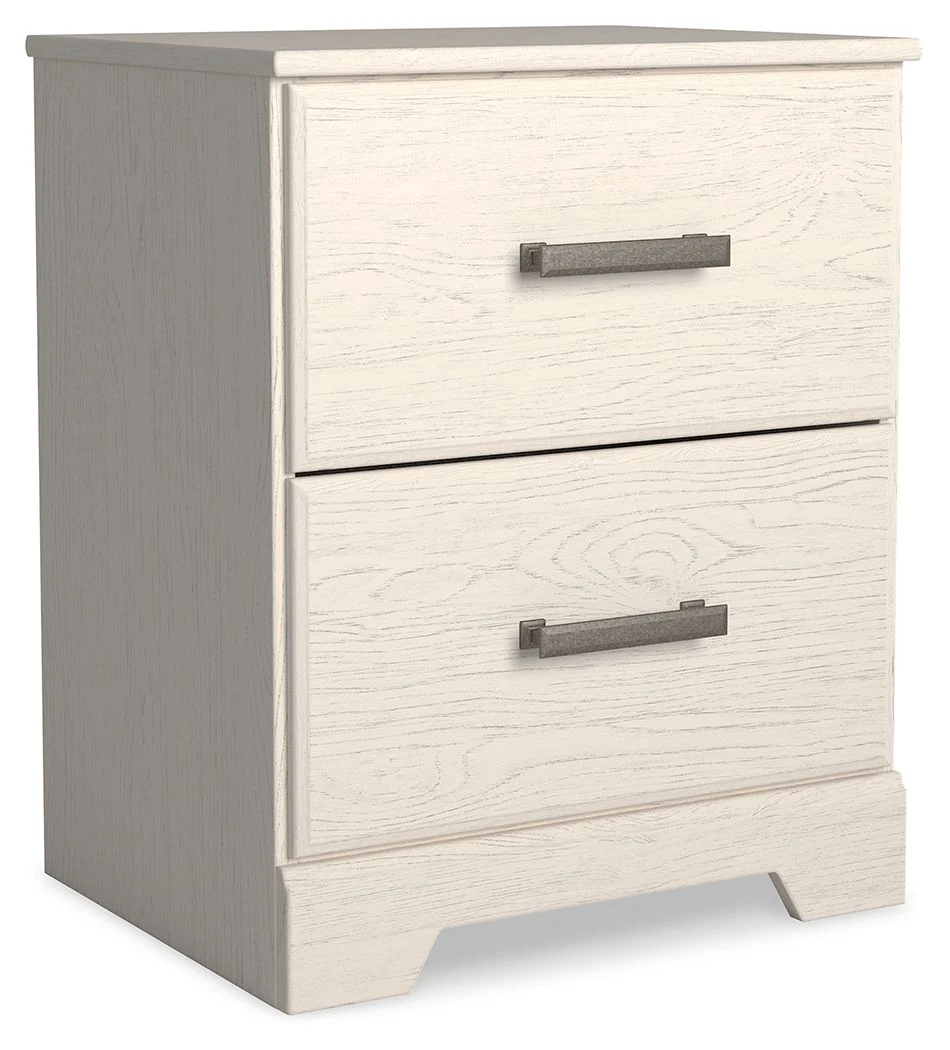 6573-stelsie-two-drawer-night-stand-white-1.webp Stelsie - Two Drawer Night Stand - White