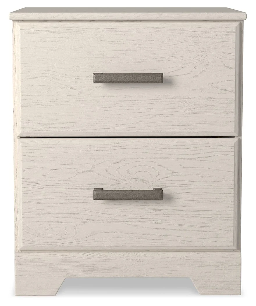 6573-stelsie-two-drawer-night-stand-white-3.webp Stelsie - Two Drawer Night Stand - White