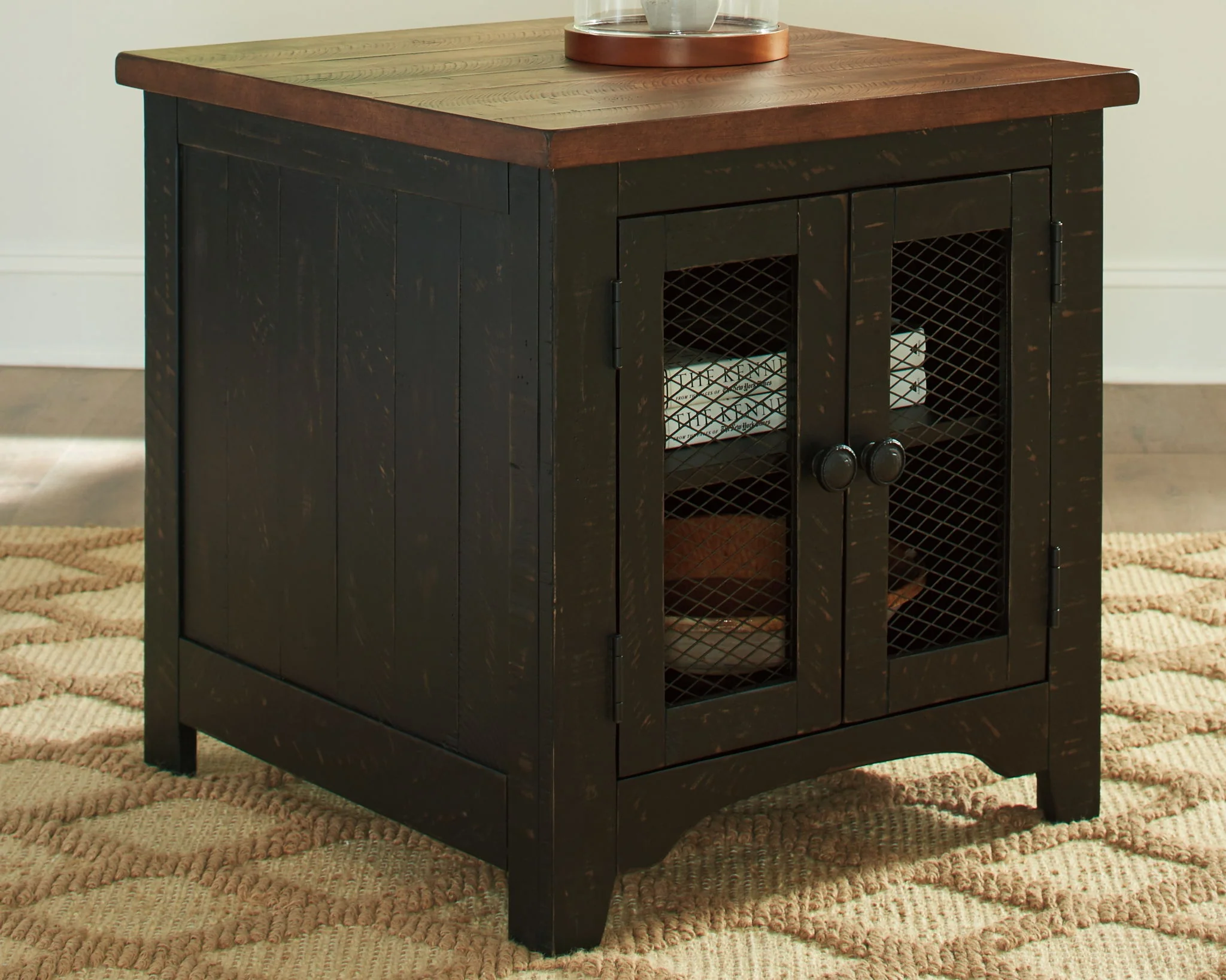 6582-valebeck-rectangular-end-table-black-brown-3.webp Valebeck - Rectangular End Table - Black / Brown