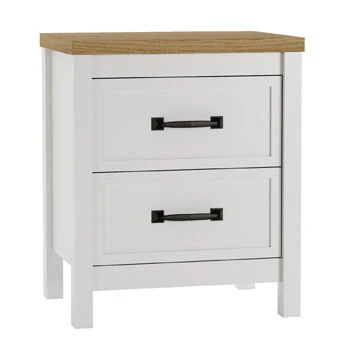 6622-kerisden-two-drawer-night-stand-white-brown-1.webp Kerisden - Two Drawer Night Stand - White / Brown