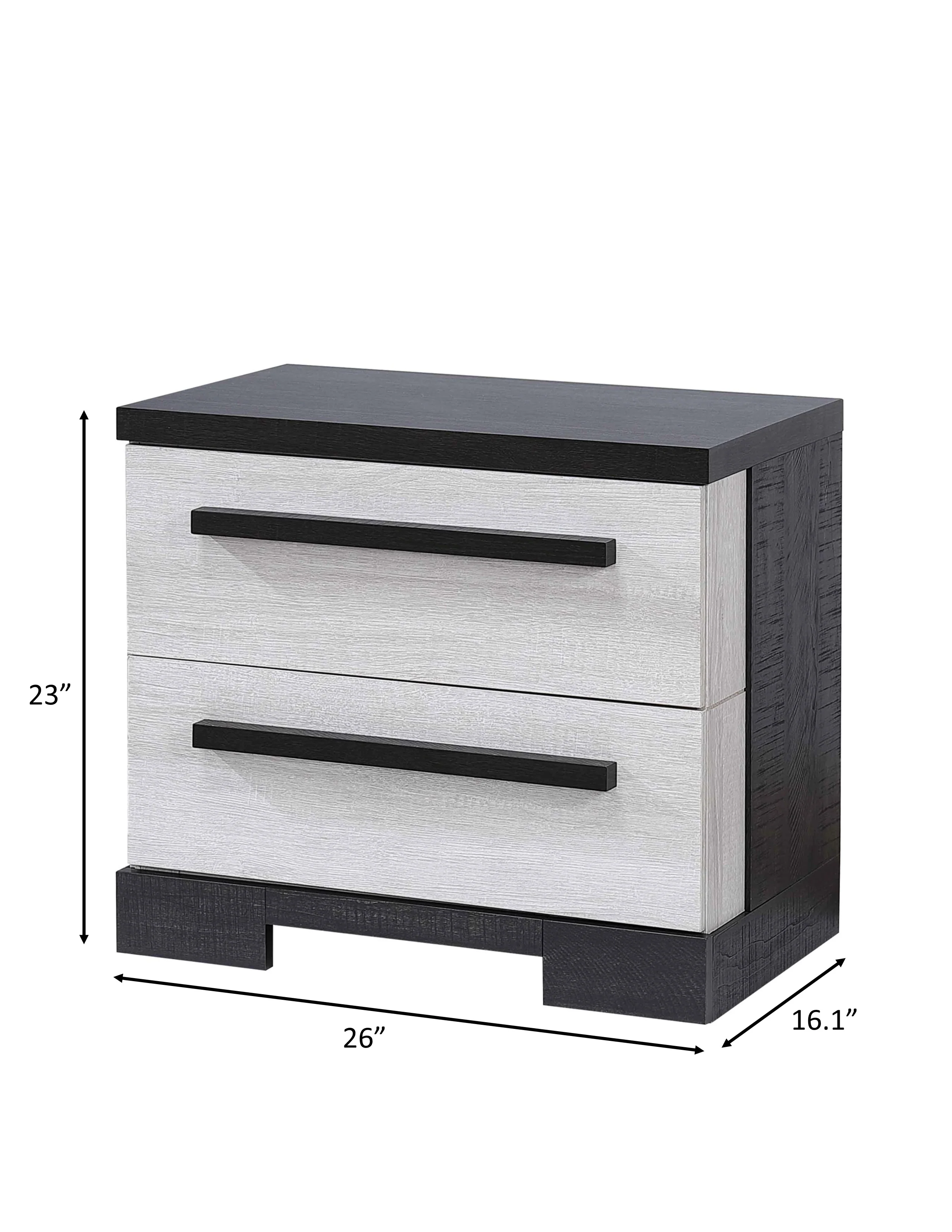 Remington Night Stand Chalk/Ebony