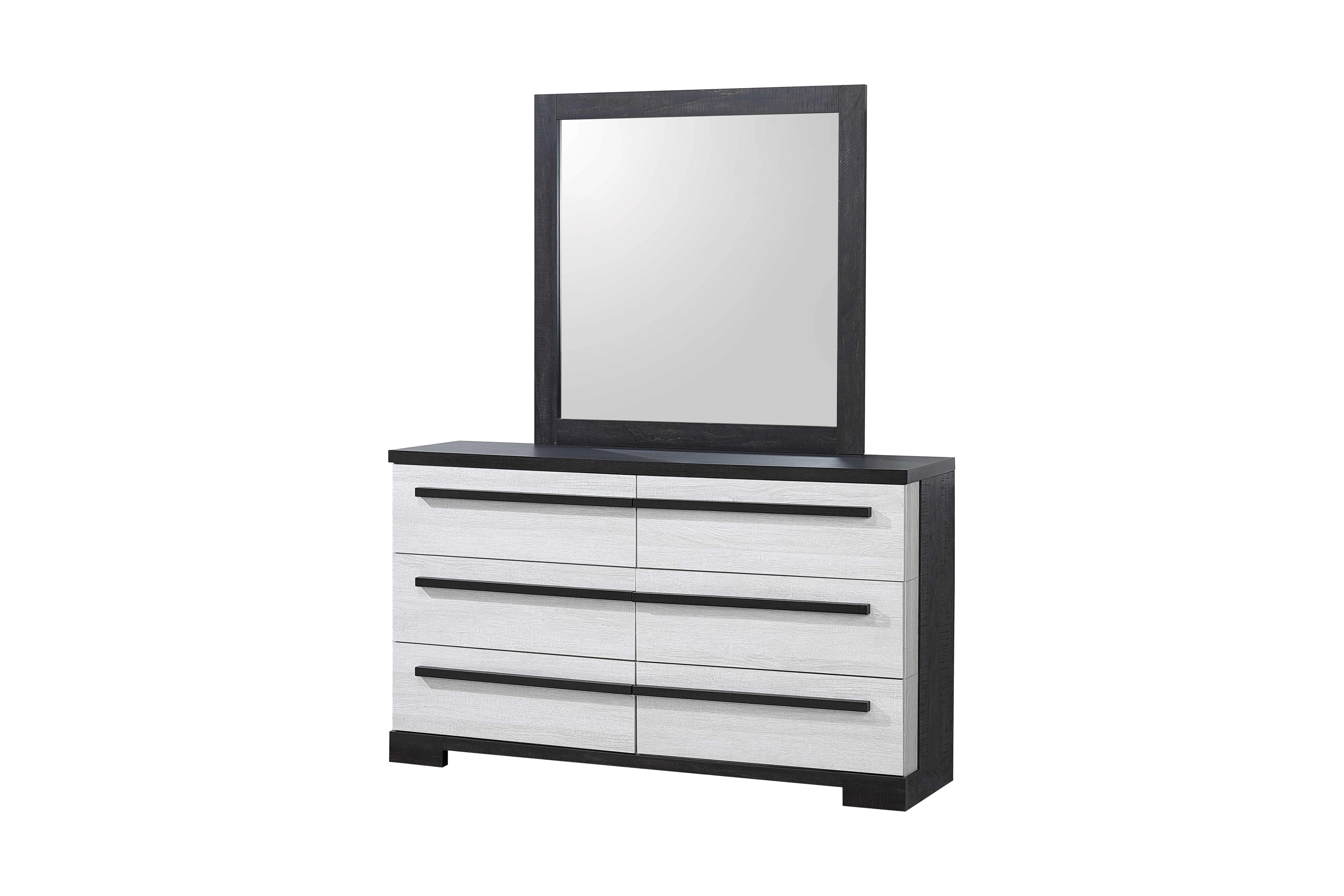 Remington Dresser Mirror Chalk/Ebony