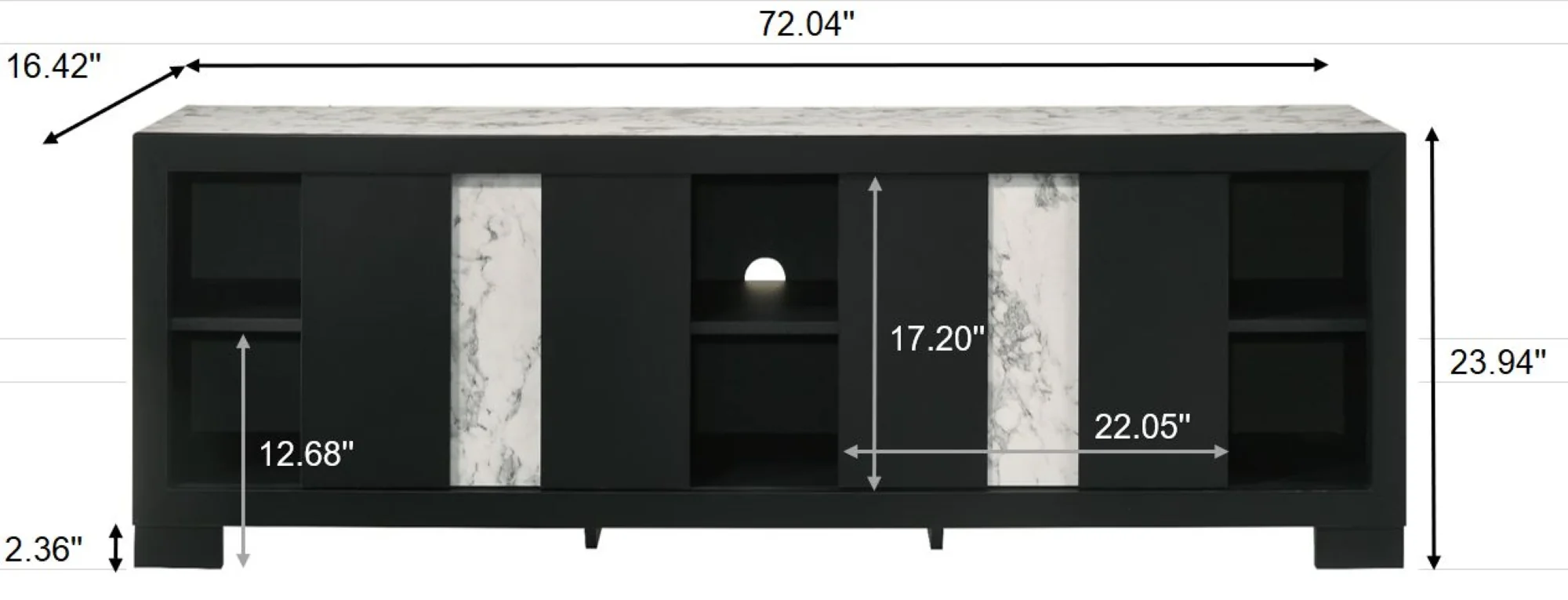 Rangley Tv Stand-Black