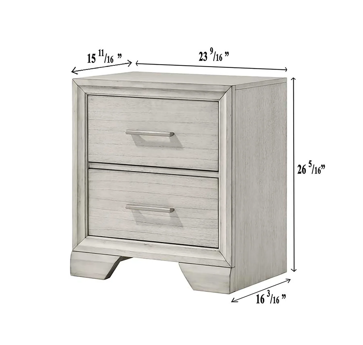 Jaymes Night Stand White Mist
