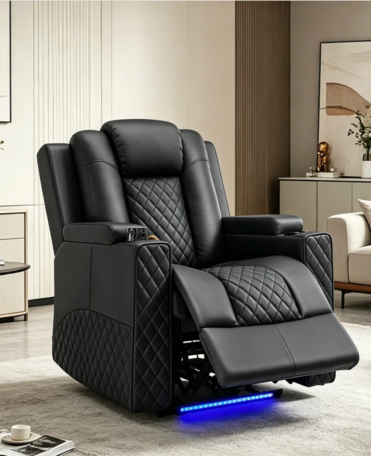 672-black-diamond-quilted-massage-recliner-chair-with-led-lights-1.webp Black Diamond-Quilted Massage Recliner Chair with LED Lights