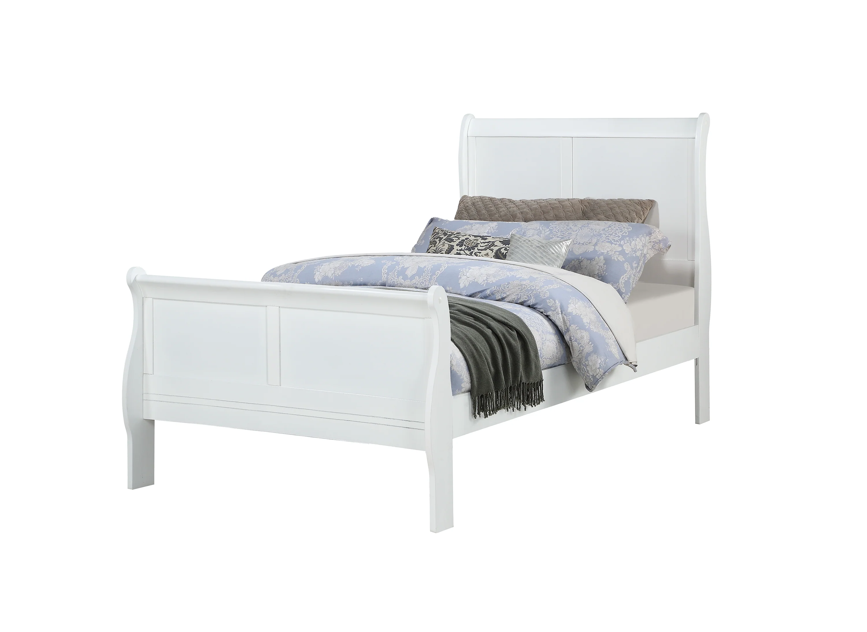 Louis Philip Bed White