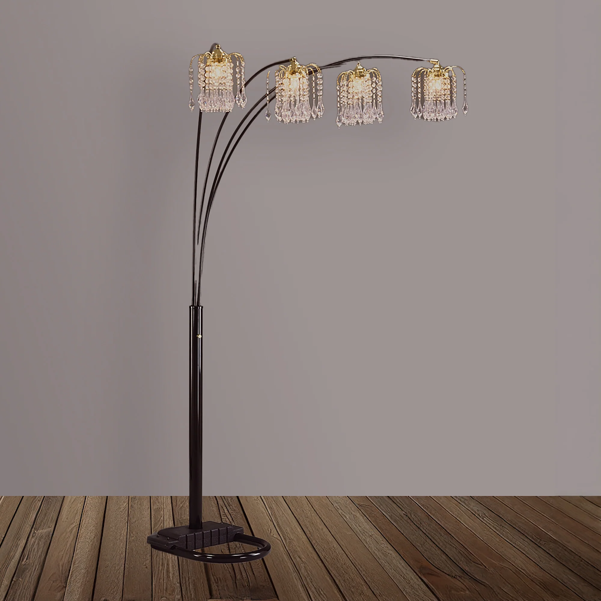 Rain Drop Arc Lamp Black