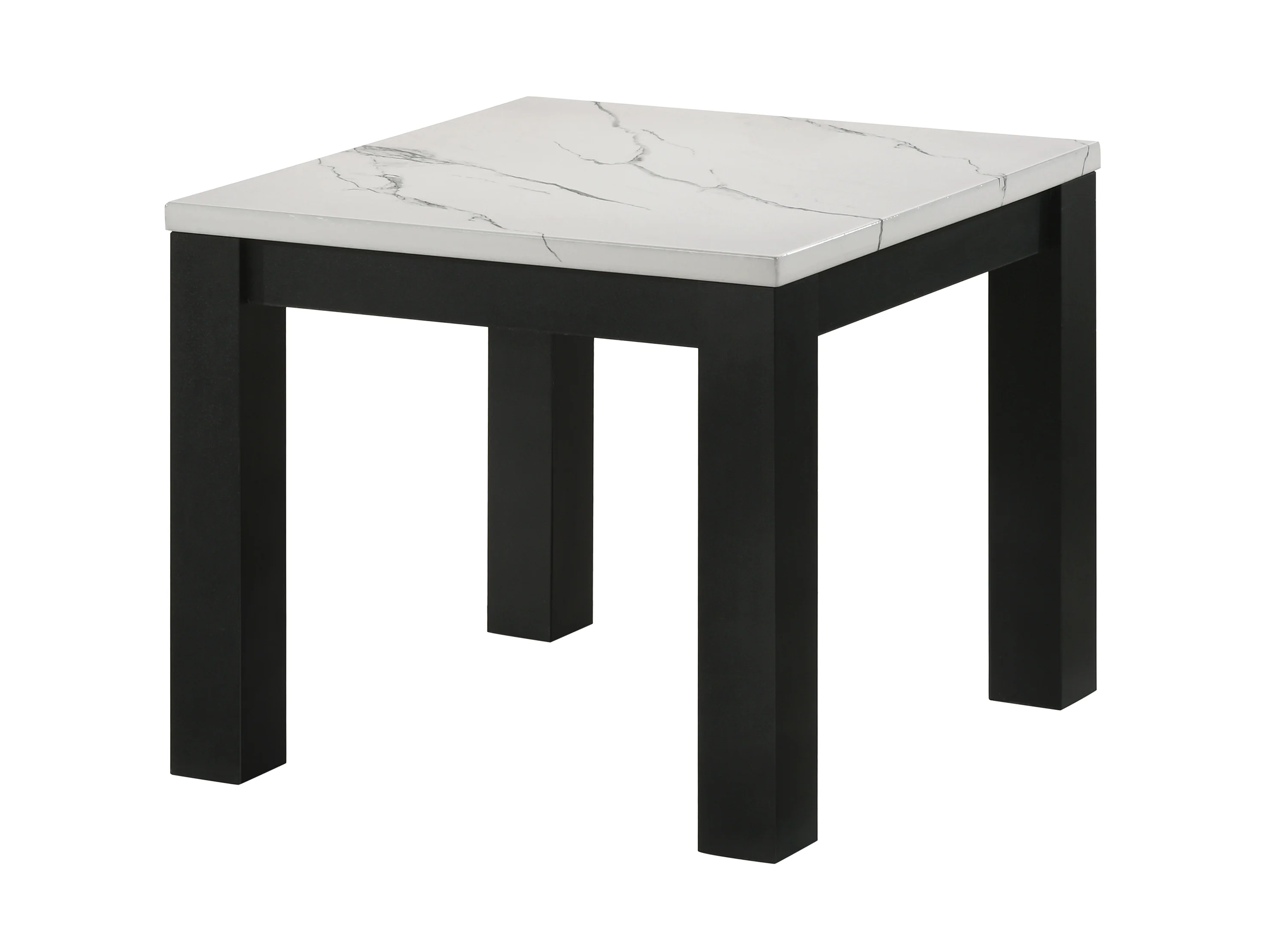 Ivy 3-Pk Faux Marble White Cocktail Set