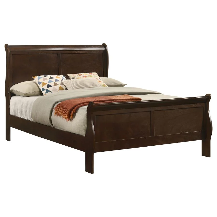 Louis Philippe - Panel Sleigh Bed