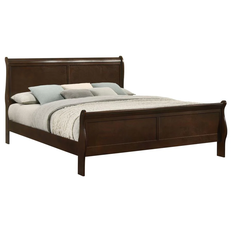 Louis Philippe - Panel Sleigh Bed