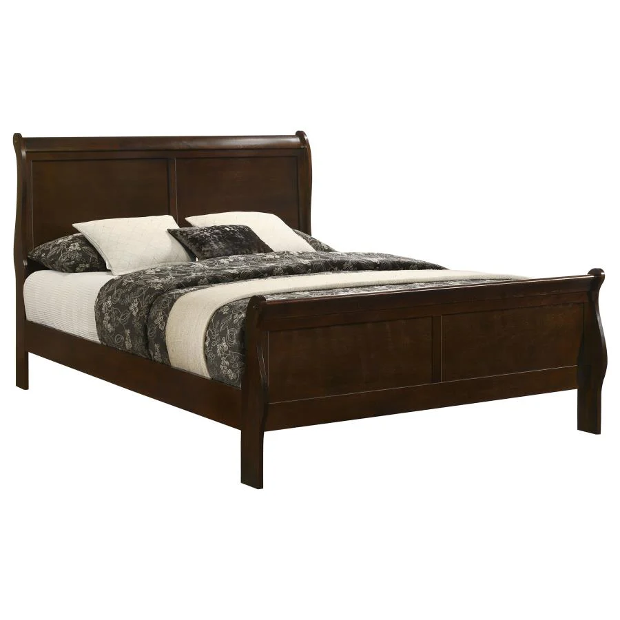 Louis Philippe - Panel Sleigh Bed
