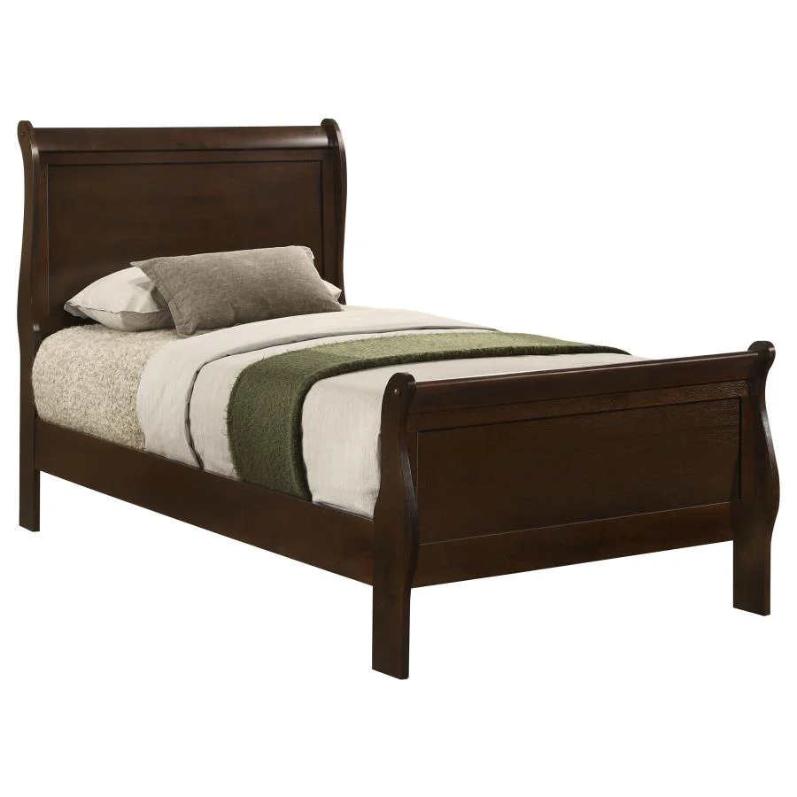 Louis Philippe - Panel Sleigh Bed