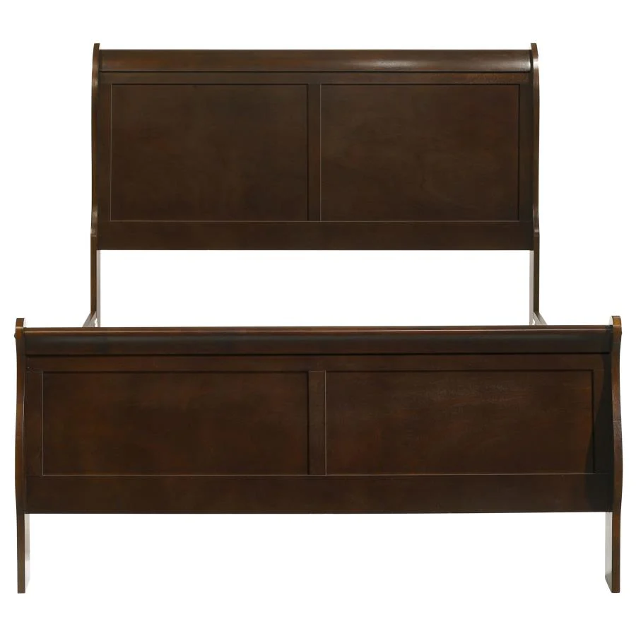 Louis Philippe - Panel Sleigh Bed