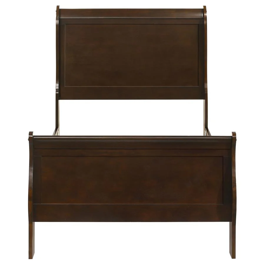 Louis Philippe - Panel Sleigh Bed