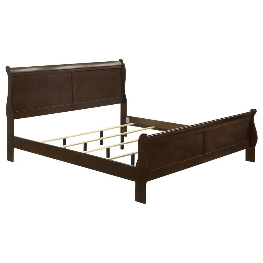 Louis Philippe - Panel Sleigh Bed