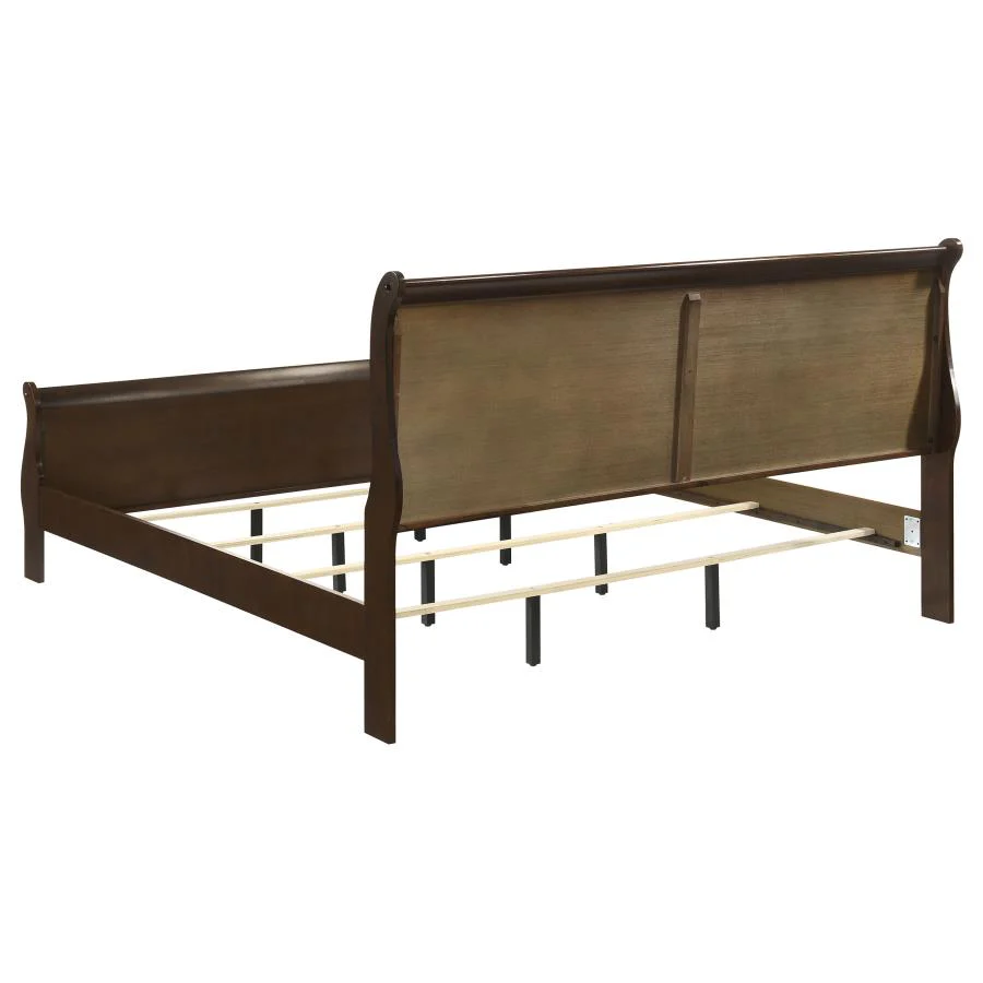 Louis Philippe - Panel Sleigh Bed