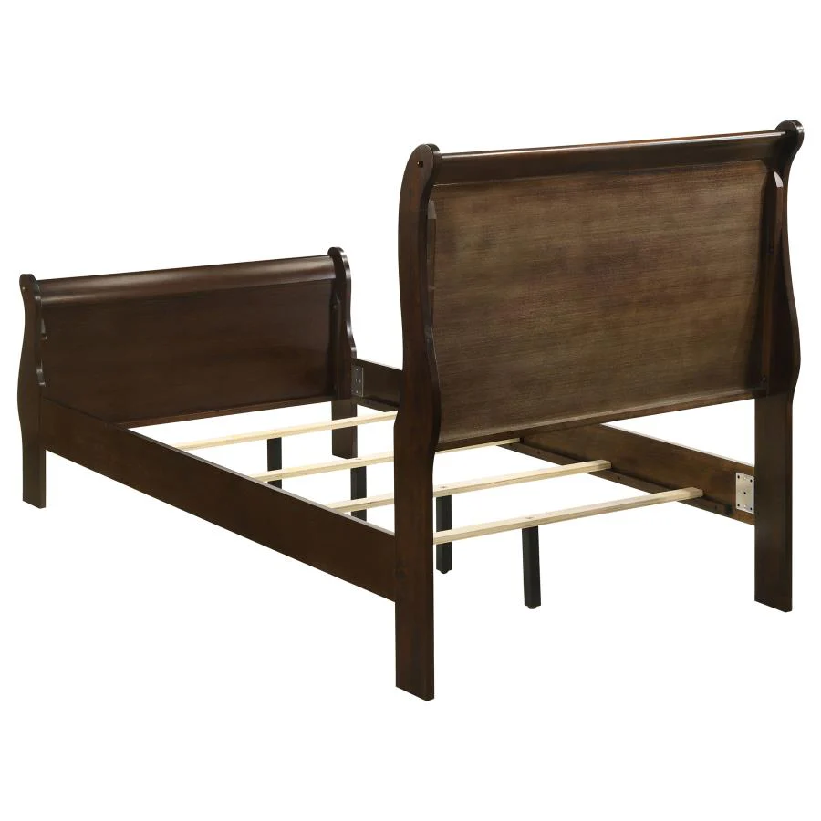 Louis Philippe - Panel Sleigh Bed