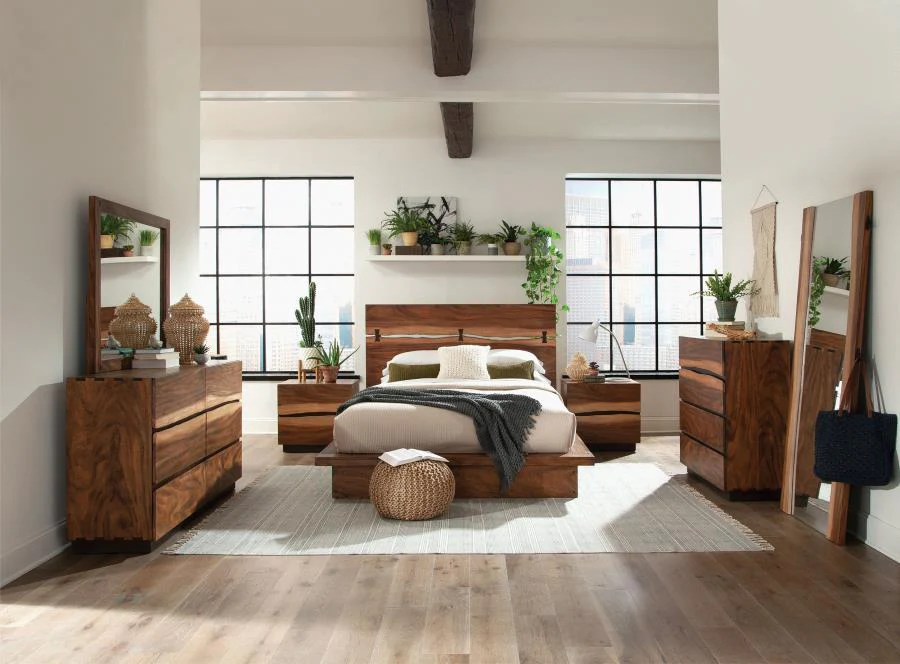 Winslow - Standing Floor Mirror - Smokey Walnut