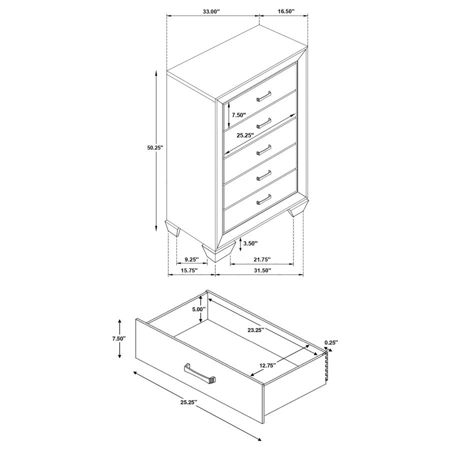 Kauffman - Transitional Panel Bed Bedroom Set