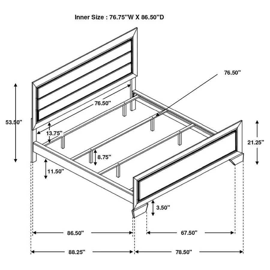 Kauffman - Transitional Panel Bed Bedroom Set