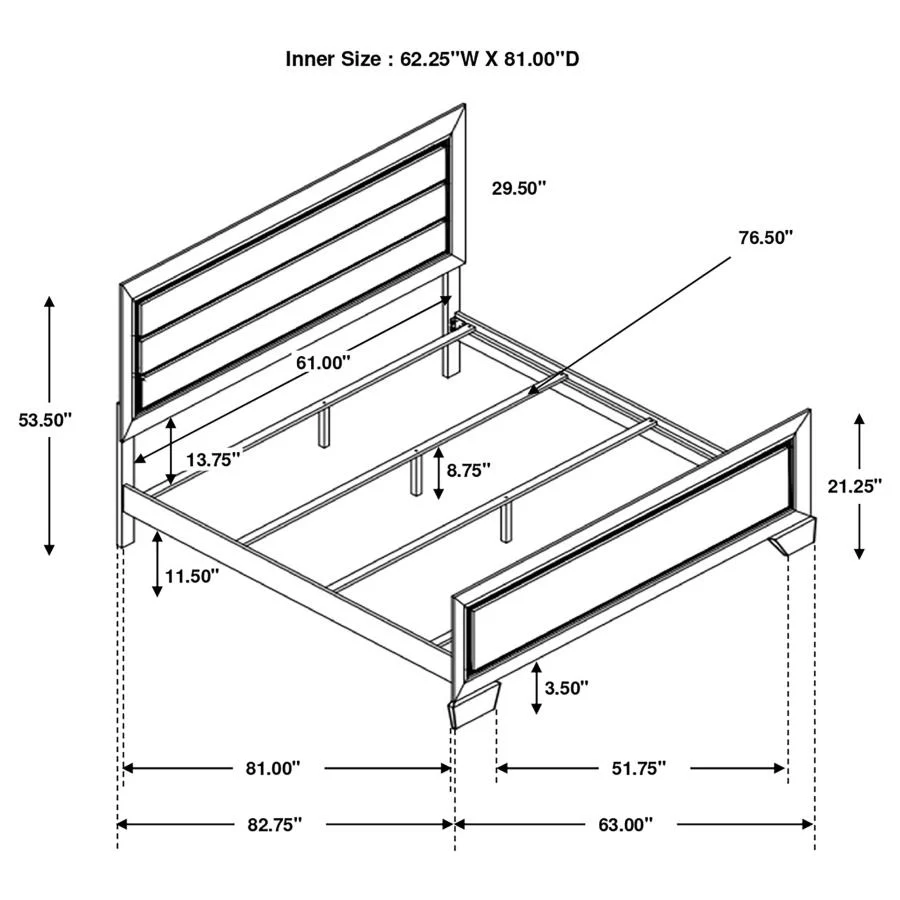 Kauffman - Transitional Panel Bed Bedroom Set