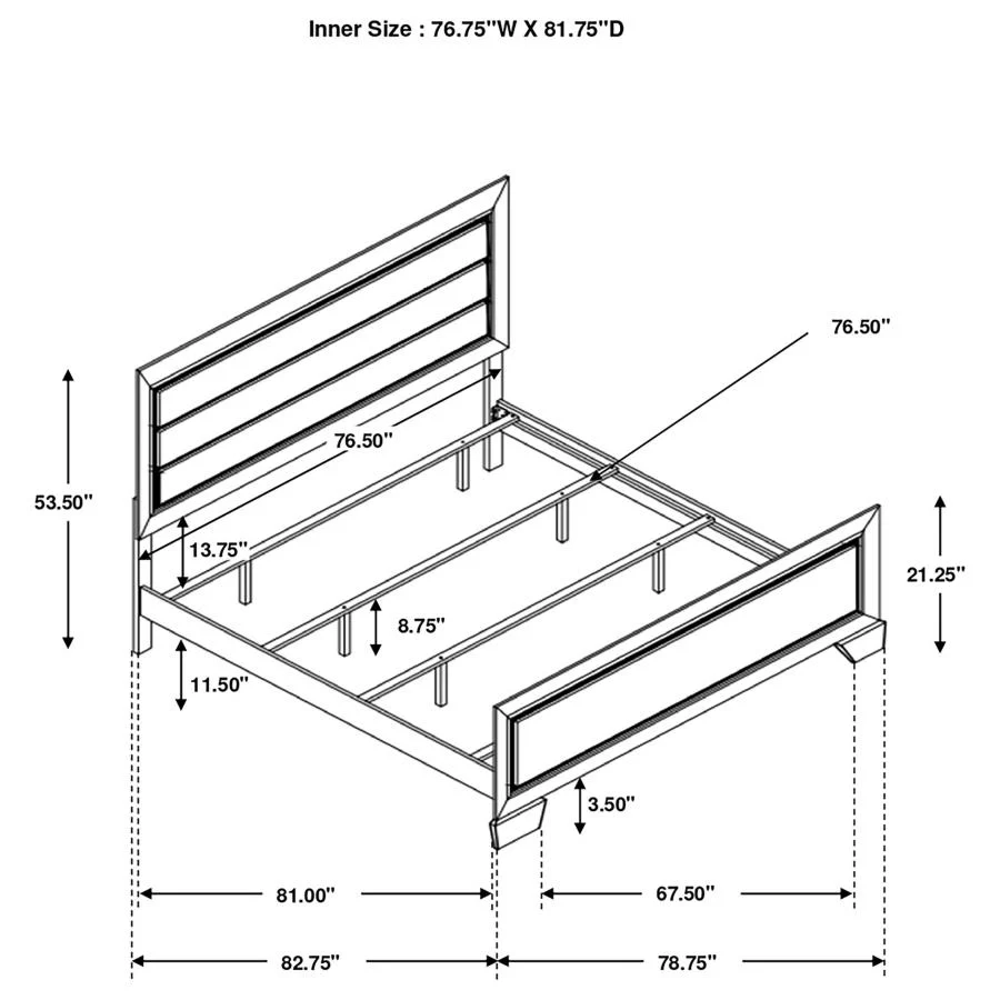 Kauffman - Panel Bed