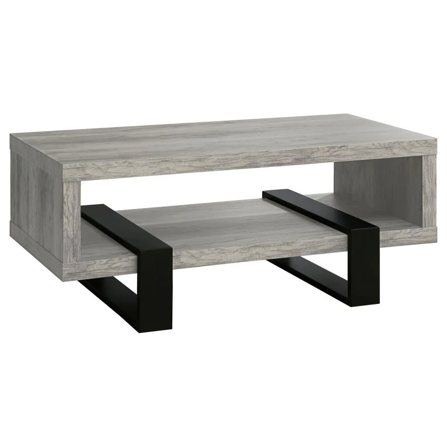 Dinard - Engineered Wood Coffee Table - Gray Driftwood