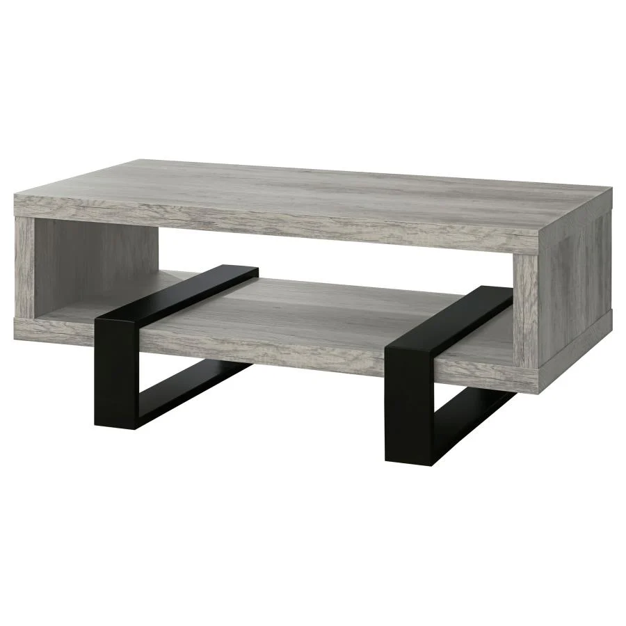 6899-dinard-engineered-wood-coffee-table-gray-driftwood-4.webp Dinard - Engineered Wood Coffee Table - Gray Driftwood