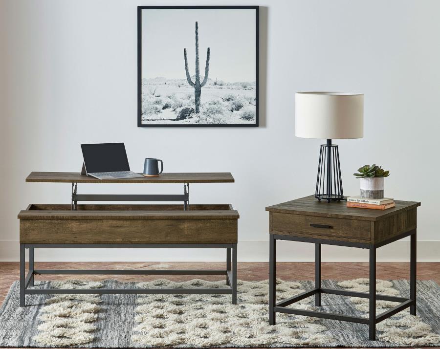 6901-byers-engineered-wood-lift-top-coffee-table-brown-oak-4.jpg Byers - Engineered Wood Lift Top Coffee Table - Brown Oak