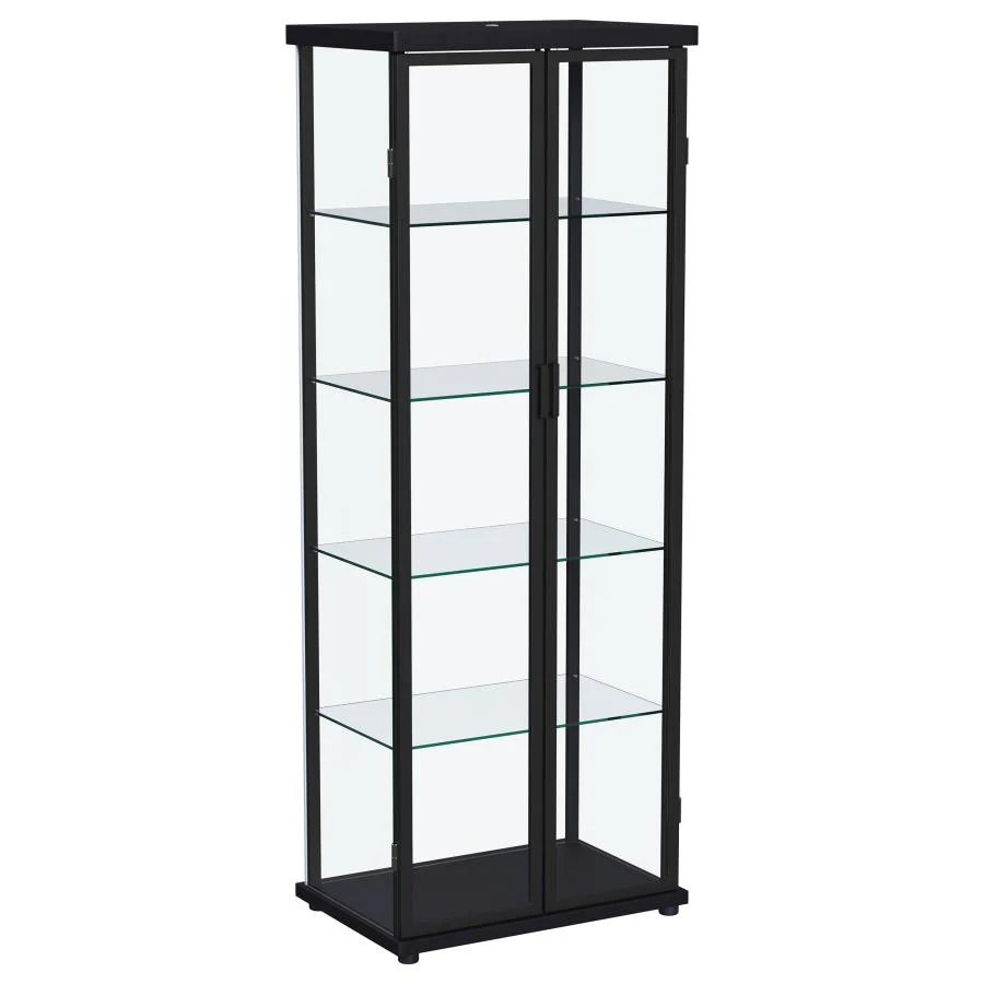 6916-aero-5-shelf-display-curio-cabinet-with-led-lighting-1.webp Aero - 5-Shelf Display Curio Cabinet With Led Lighting