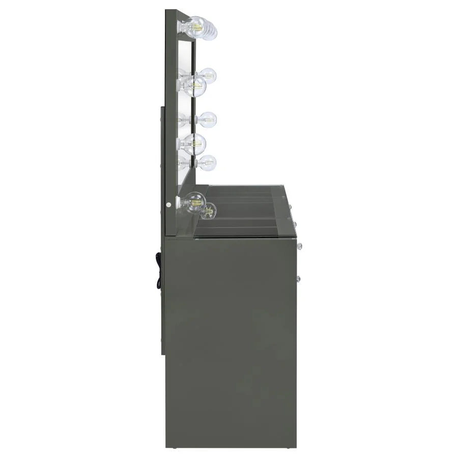 Acena - 7-Drawer Vanity Set With Lighting