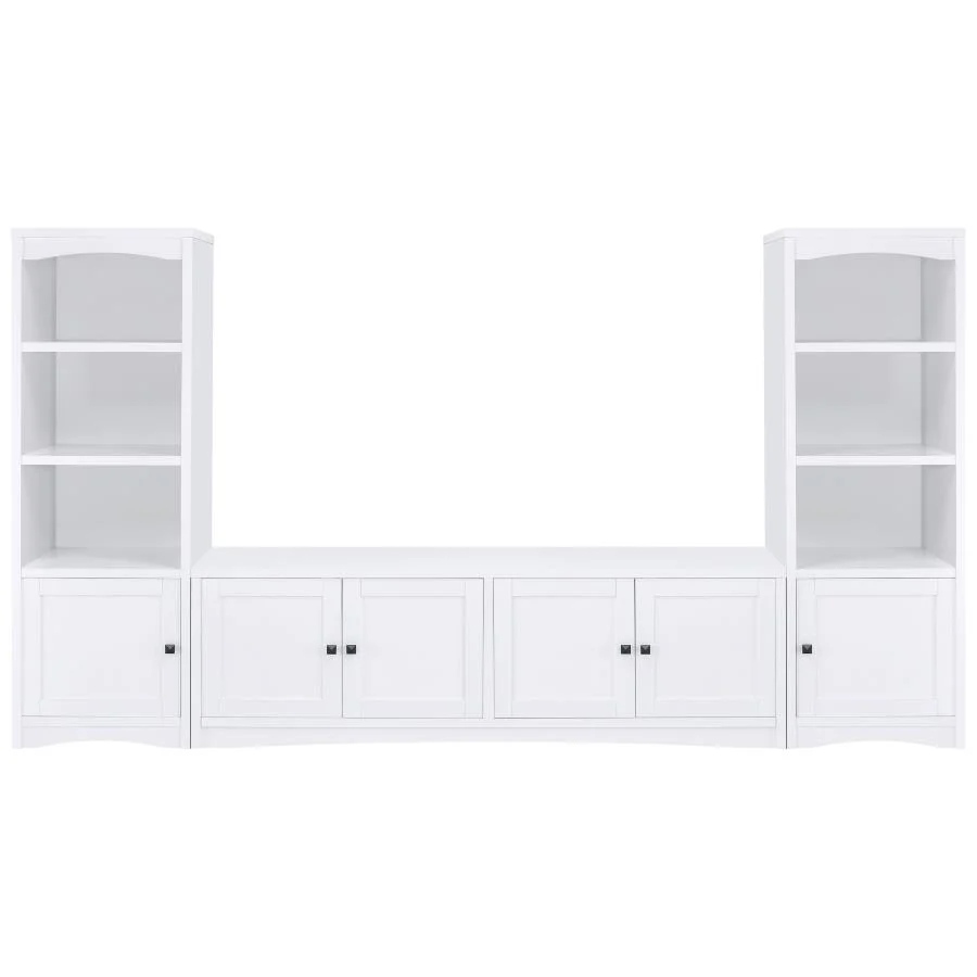 Laughlin - 3 Shelf Engineered Wood Media Tower