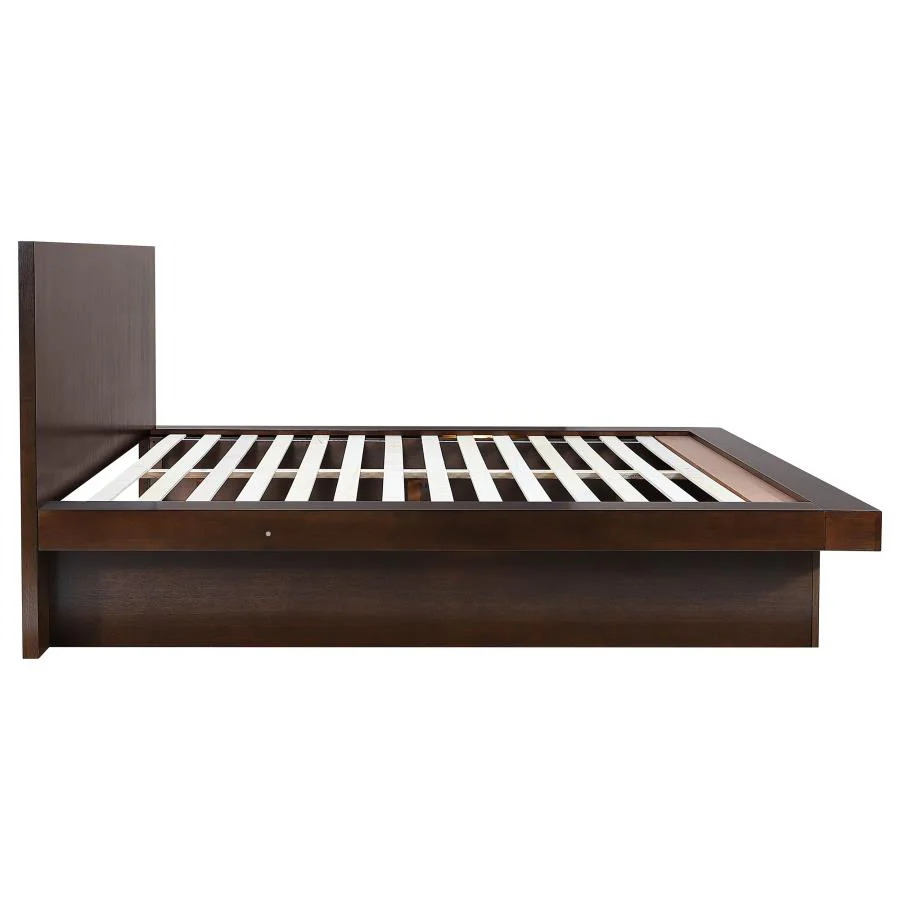 Jessica - Wood LED Panel Bed
