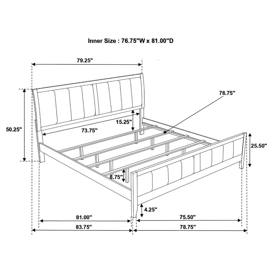 Carlton - Wood Panel Bed