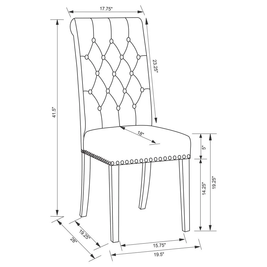 Alana - Upholstered Dining Side Chair (Set of 2)