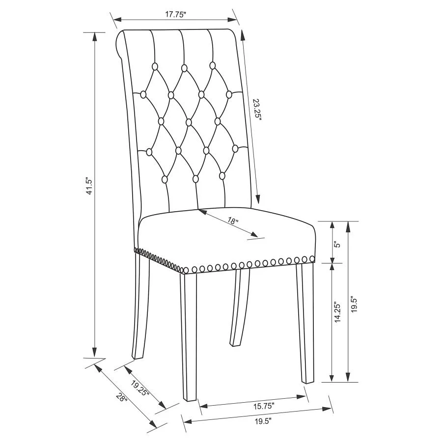 Alana - Upholstered Dining Side Chair (Set of 2)