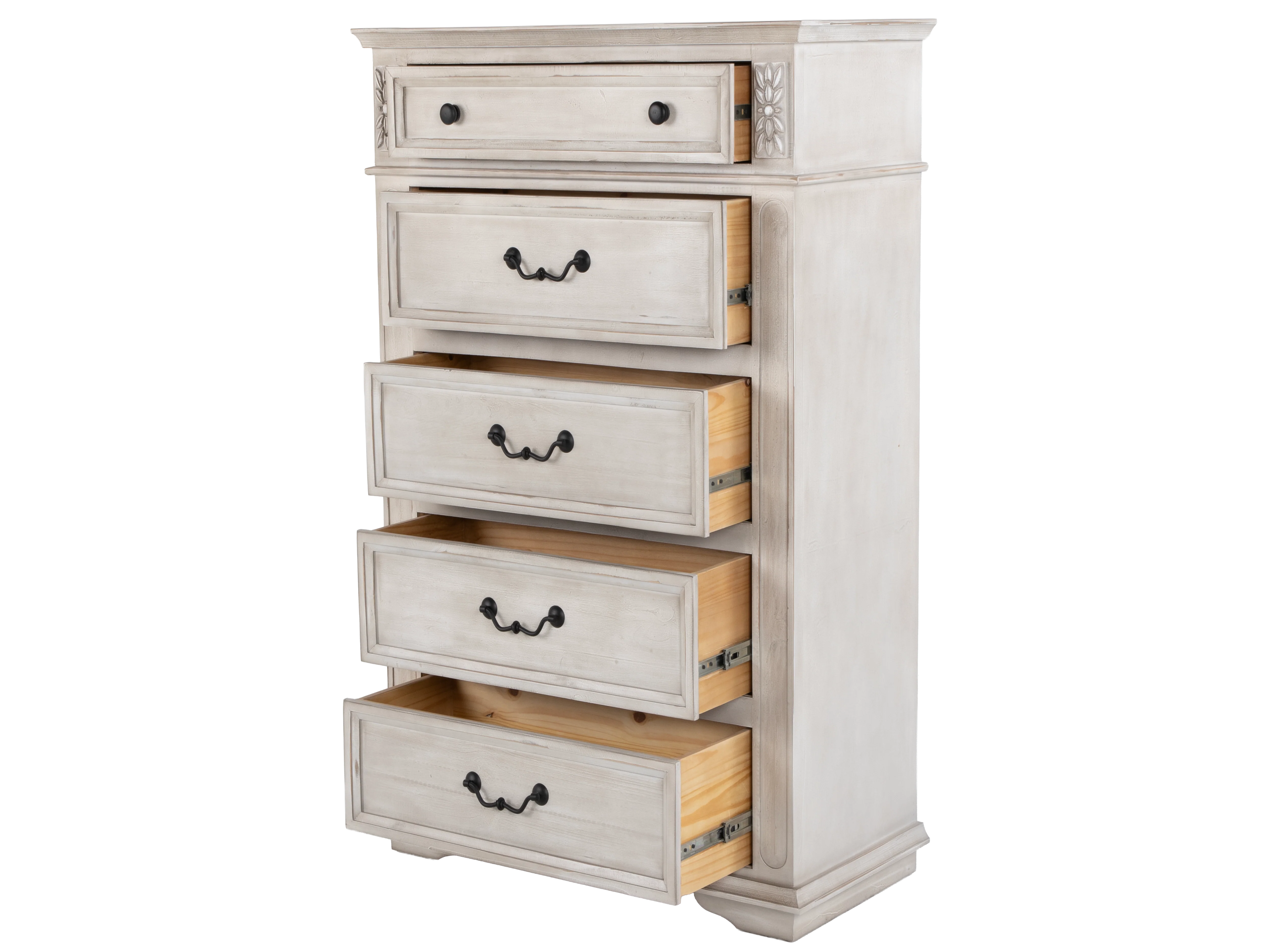 699-magnolia-antique-white-farmhouse-5-drawer-chest-2.webp Magnolia Antique White Farmhouse 5-Drawer Chest