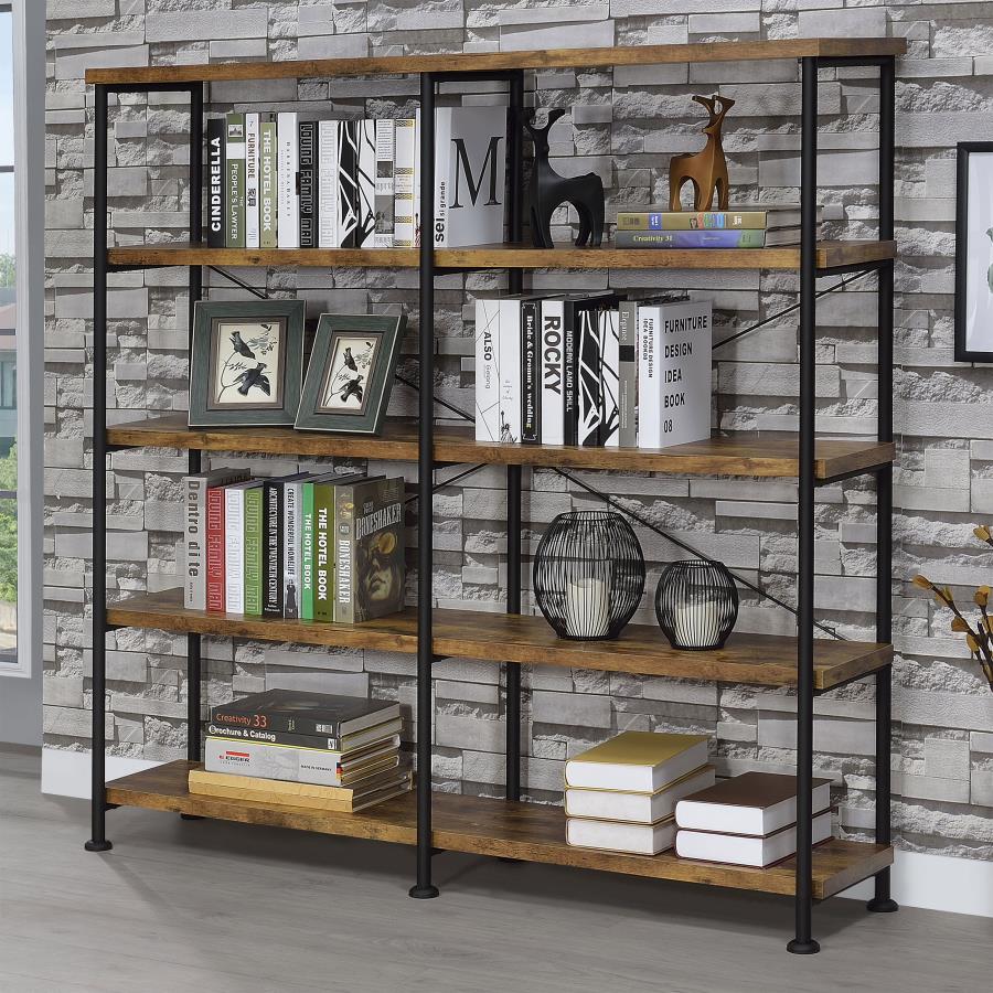 7116-analiese-4-shelf-double-bookshelf-3.jpg Analiese - 4-Shelf Double Bookshelf