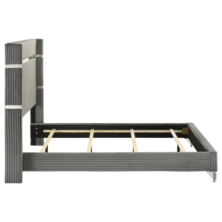 Lucia - Upholstered Wingback Bed