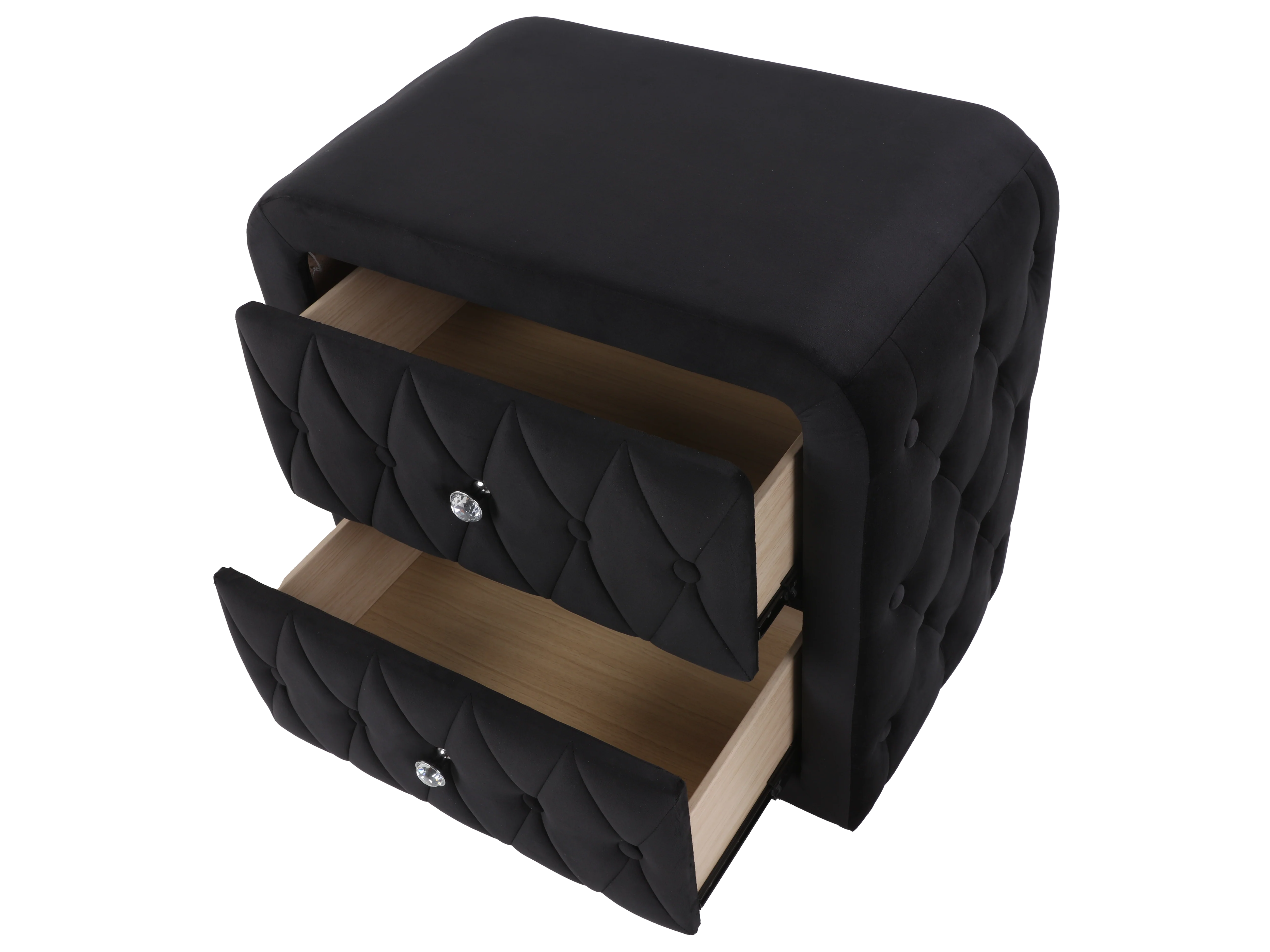 714-black-velvet-2-drawer-nightstand-3.webp Black Velvet 2-Drawer Nightstand