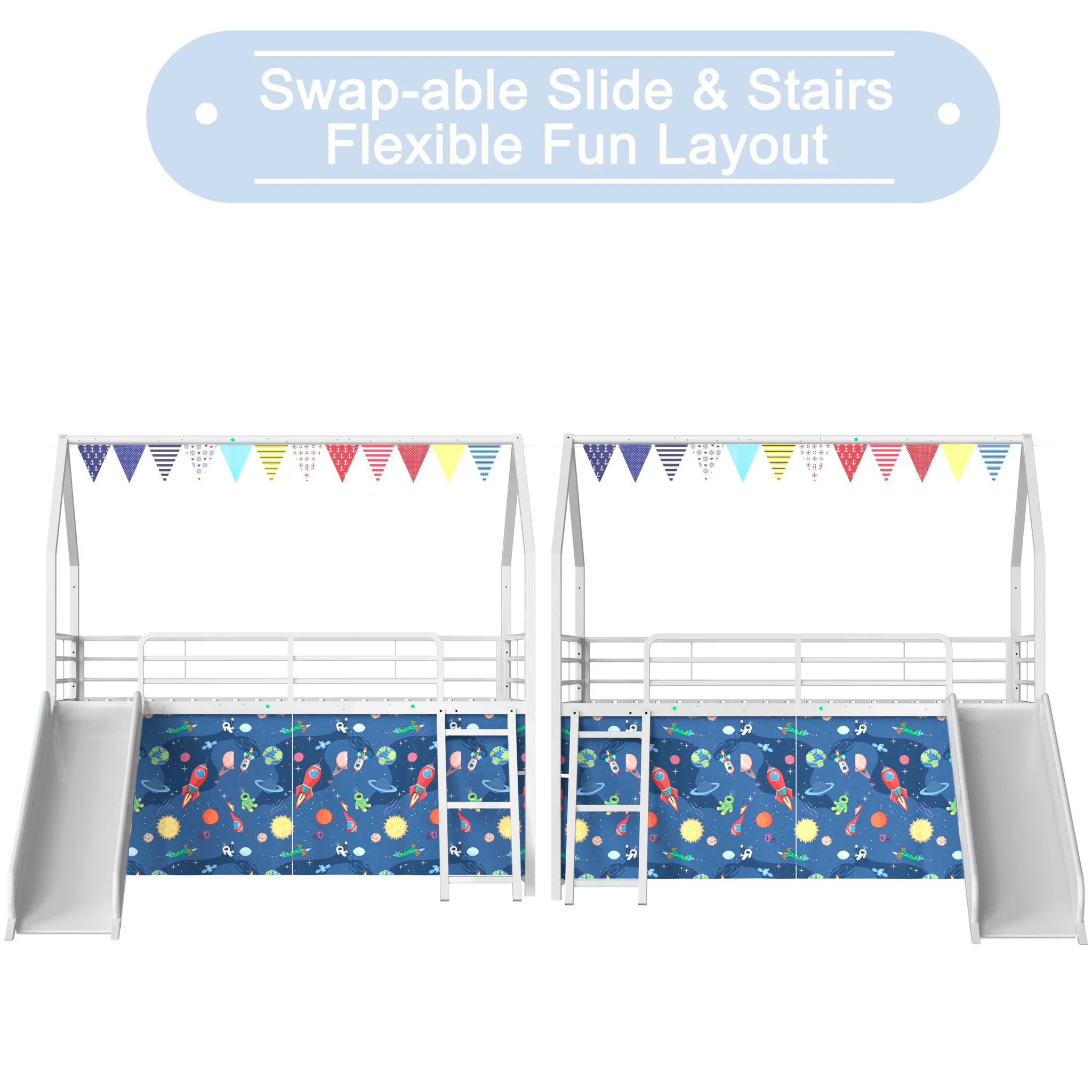 716-jack-house-loft-bed-with-slide-and-curtain-set-17.webp Jack - House Loft Bed With Slide And Curtain Set