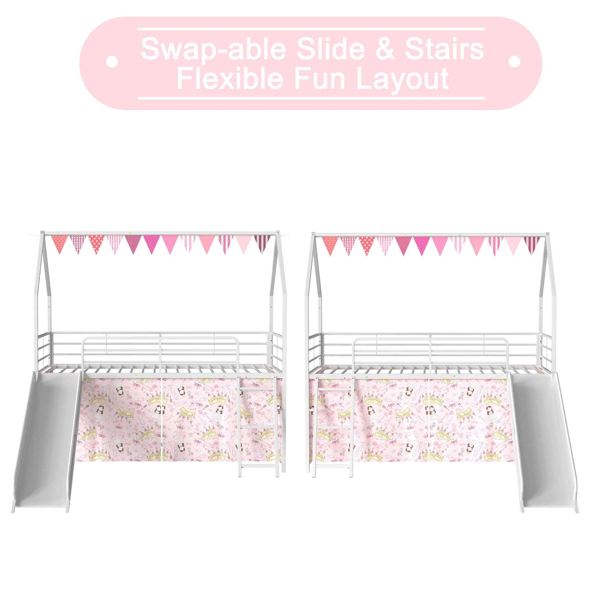 716-jack-house-loft-bed-with-slide-and-curtain-set-36.webp Jack - House Loft Bed With Slide And Curtain Set