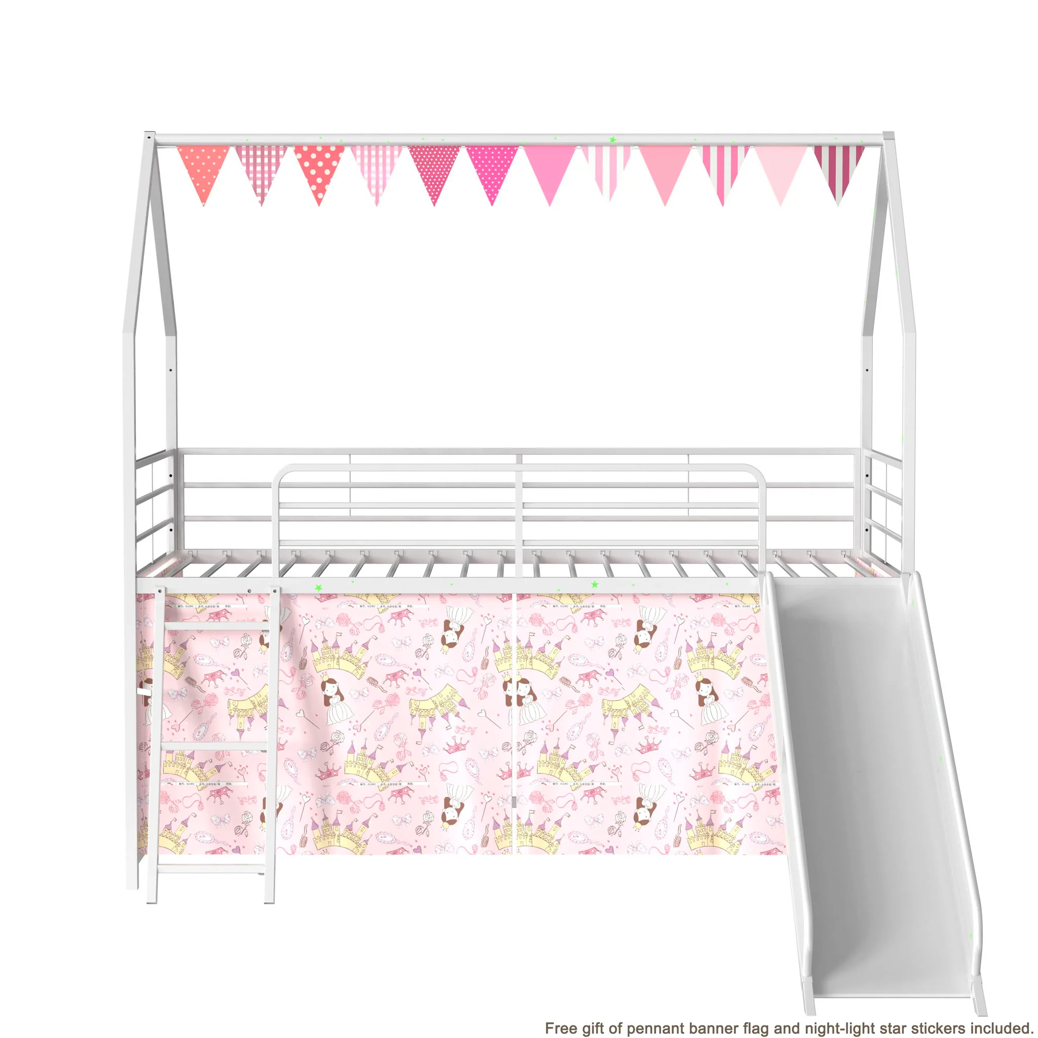 716-jack-house-loft-bed-with-slide-and-curtain-set-57.webp Jack - House Loft Bed With Slide And Curtain Set