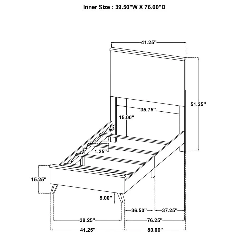 Kaywood - Panel Bed