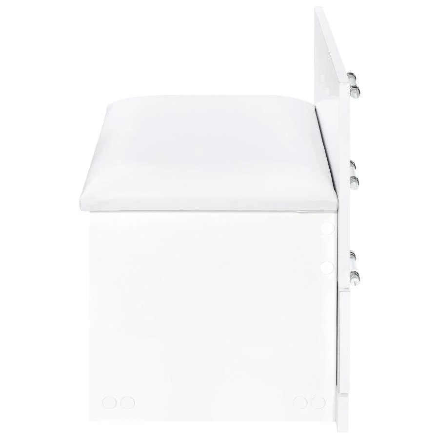 Danbury - 3-Drawer Makeup Vanity & Stool Set