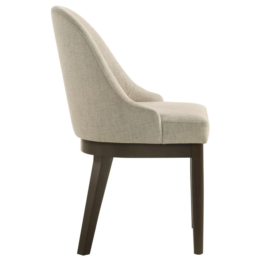 Reseda - Upholstered Dining Side Chair (Set of 2) - Beige
